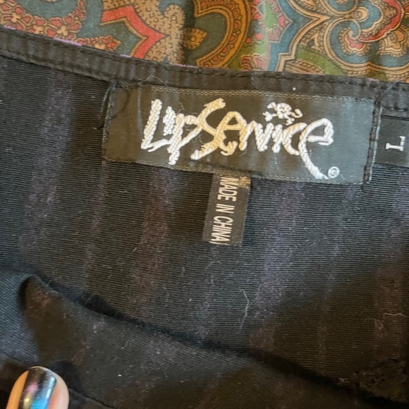 LIP SERVICE BATS N BONES SKIRT L - Picture 2 of 5